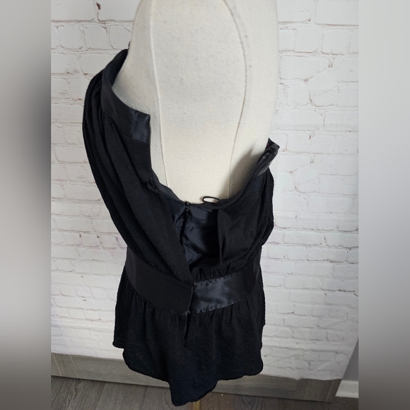 Development by Erica Davies Wool & Silk Embellished Top | Black | Size 2 - Picture 3 of 11